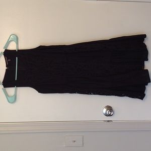 Vintage Victoria's Secret Black 100% Cotton Boho Summer Dress size 0